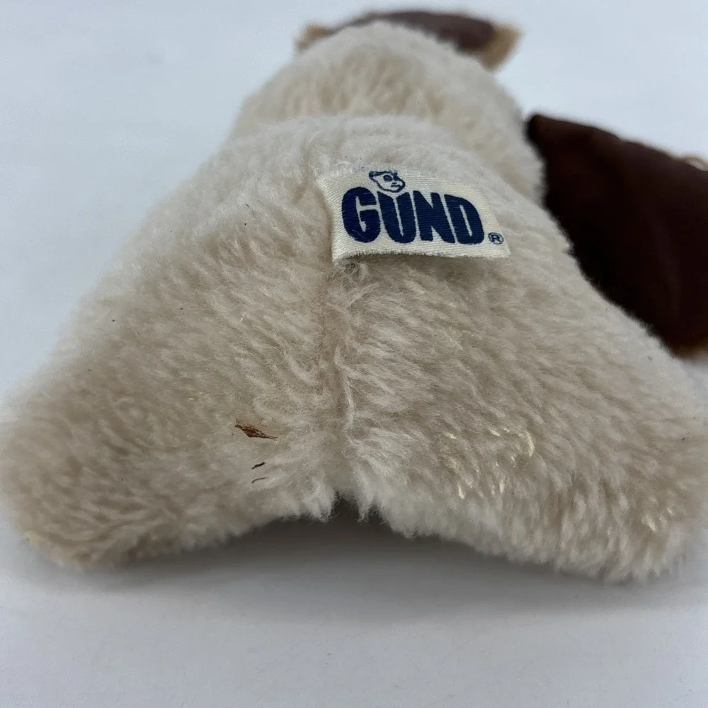 Vintage Gund 1976 Creation Plush Dog‎ Puppy Tan Brown Tongue Out Sits Animal 5